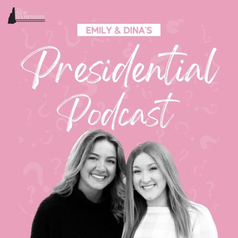 cover image of podcast with images of former president and vice president