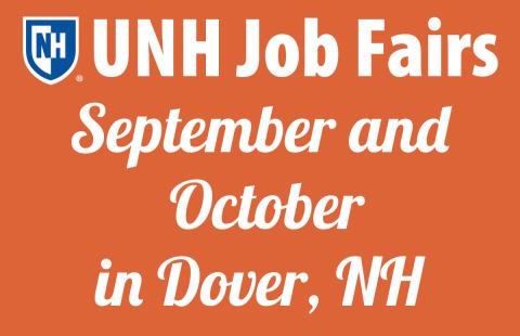 UNH Job Fairs September and October in Dover, NH