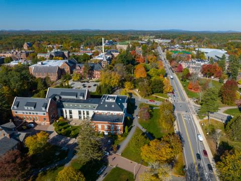 Aerial view of UNH campus