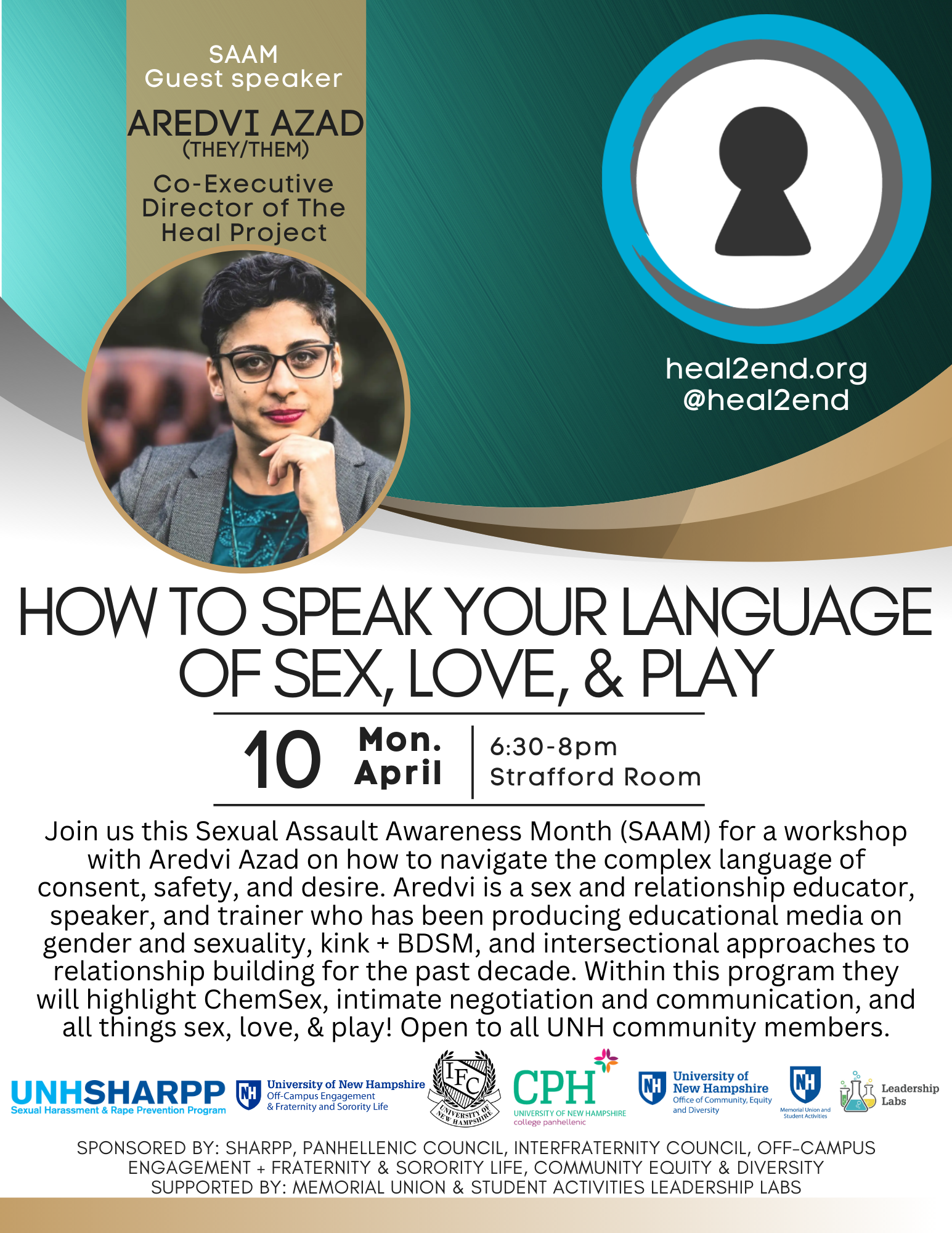 How to Speak Your Language of Sex, Love, & Play with guest speaker Aredvi  Azad, | Diversity, Equity, Access & Inclusion