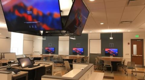 Photo of a technology enhanced classroom