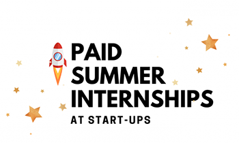 Paid Summer Internships cartoon of a rocketship