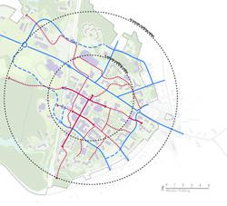 Campus Master Plan 2012 Map with walking paths