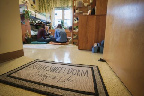 Haaland Room with students playing cards