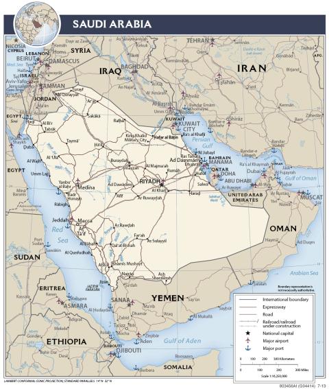 Yemen in relation to Saudi Arabia, Iran, and other regional countries