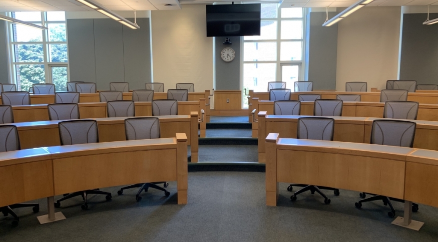 Paul College lecture hall 215