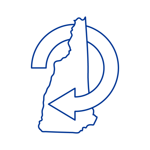 New Hampshire state graphic