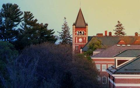 Durham UNH Campus in low light