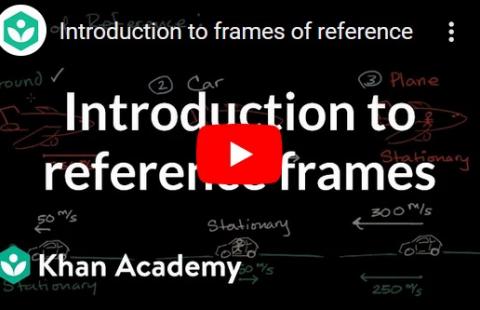 Frame of Reference- Khan Academy video