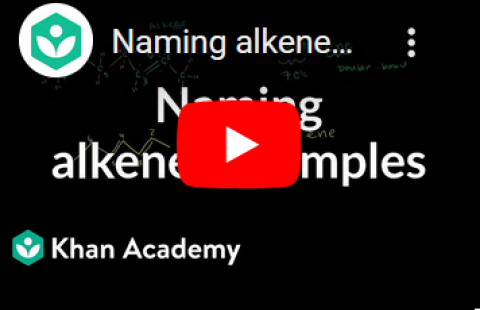 Hydrocarbon Nomenclature - Khan Academy - Alkenes video