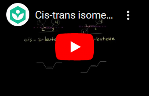 Isomers - Khan Academy - cis/trans isomers video