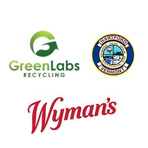 GreenLabs, Wyman's and Hartford Vermont logos