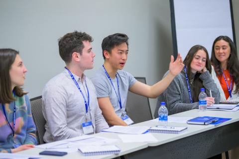 Image of students attending a discussion