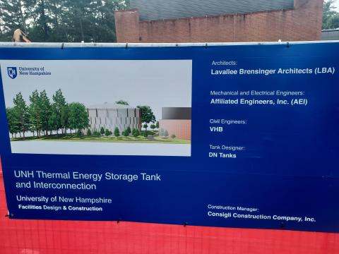 thermal energy tank construction sign