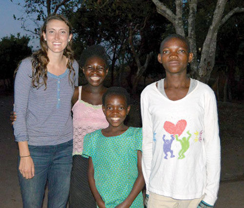 UNH alumna Cori Rees ’14, who is serving as a Peace Corps health volunteer in Zambia
