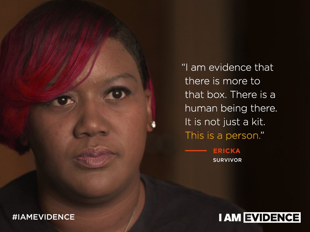 A courtesy photo of Ericka from "I Am Evidence"