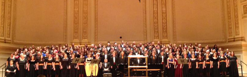 Maine Festival Chorus at Carnegie Hall including UNH student Kathleen Kuhnly