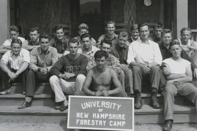 forestry camp participants, 1938