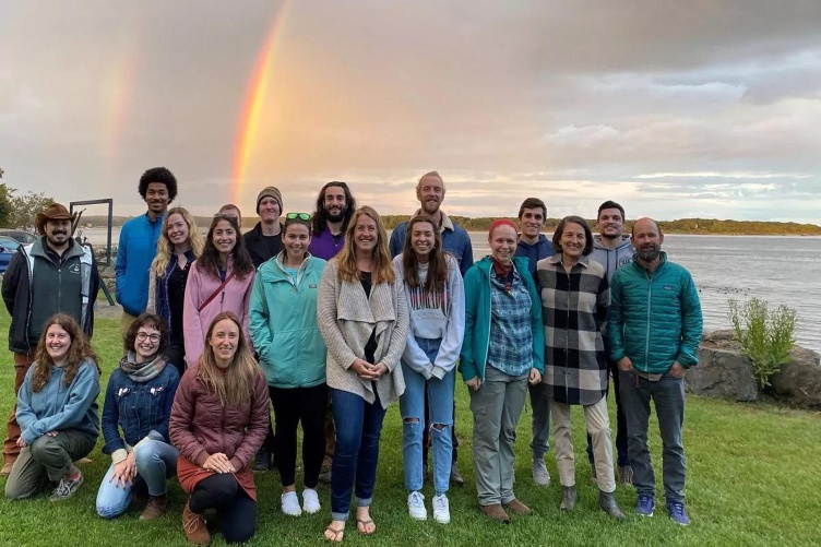 Group photo of the UNH Soil BioME team working together to solve global soil health challenges.