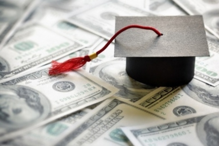 Graduation cap and cash
