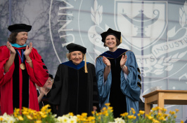 UNH faculty at commencement 2015