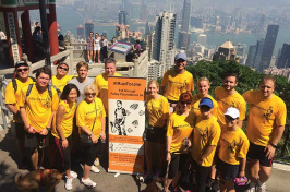 Foley Foundation 5K runners in Hong Kong