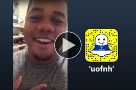 Carrington Cazeau takes over the UNH Snapchat account