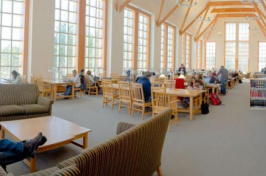UNH students studying in Dimond Library