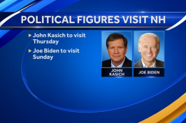 Political Figures Visit NH WMUR TV graphic - John Kasich and Joe Biden