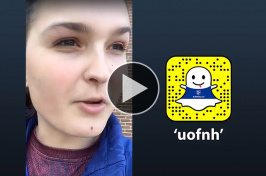 Katherine Lawson '18 takes over UNH's Snapchat account