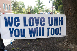 We Love UNH You Will Too sign