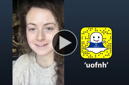 Samantha Barrett takes over the UNH snapchat account
