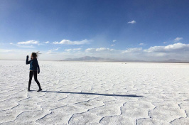 UNH student Claire McCarthy '18 during a study abroad experience in Argentina