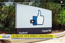 Facebook Bans White Nationalism On Its Platform (WGBH)