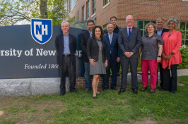 Members of the new business advisory council on lawn at UNH