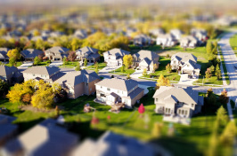 Aerial image of a neighborhood