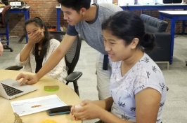 English learners experiment with 3-D printing during the EXCELL-in-STEM summer program at UNH STEM Discovery Lab