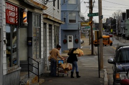 Image of women with groceries in Manchester, NH