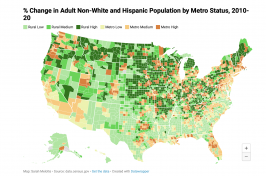 Image of U.S. change in adult population map
