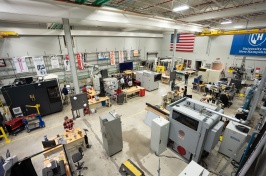 Aerial image of UNH's Olson Advanced Manufacturing Center