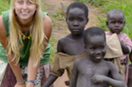 UNH student in Africa