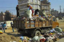 picking through trash in Nepal