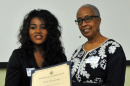 yvette george with student