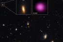 stars and galaxies in space, Credit: X-ray: NASA/CXC/UNH/D.Lin et al; Optical: NASA/STScI