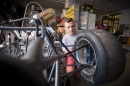 UNH Formula One SAE car and student