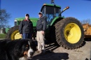 Farmers John Lader, left, and Austin Arndt are pictured on Arndt’s property just outside Janeseville, Wisconsin, November 10, 2016. Like many other rural Americans they voted for Donald Trump, in their case because of specific promises the Republican made to create jobs, cut taxes and repeal Obamacare. REUTERS