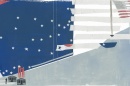 an abstract illustration of the American flag by Rosie Roberts