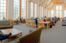 UNH students studying in Dimond Library