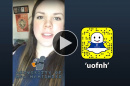 Isabelle Hegland ’19 takes over UNH's Snapchat