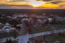 The UNH campus at sunset